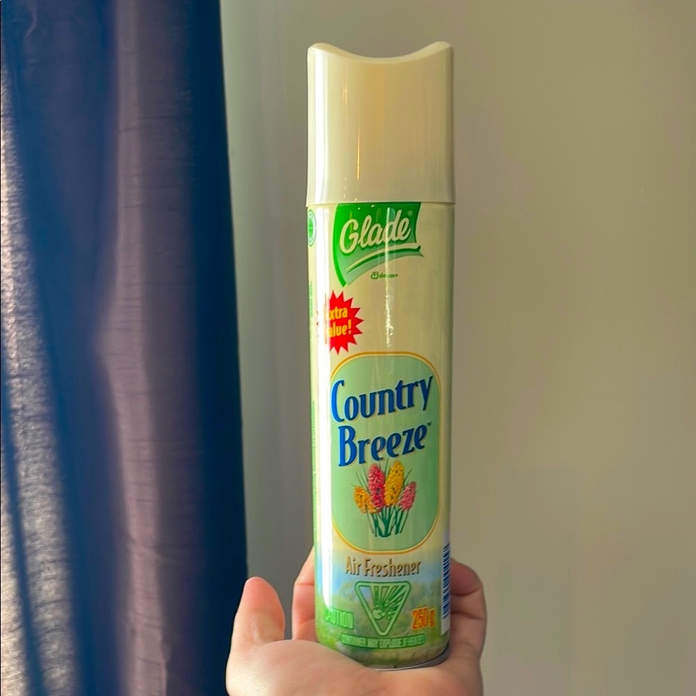 Vintage 1990s Glade Country Breeze Air Freshener Tested Spray Can